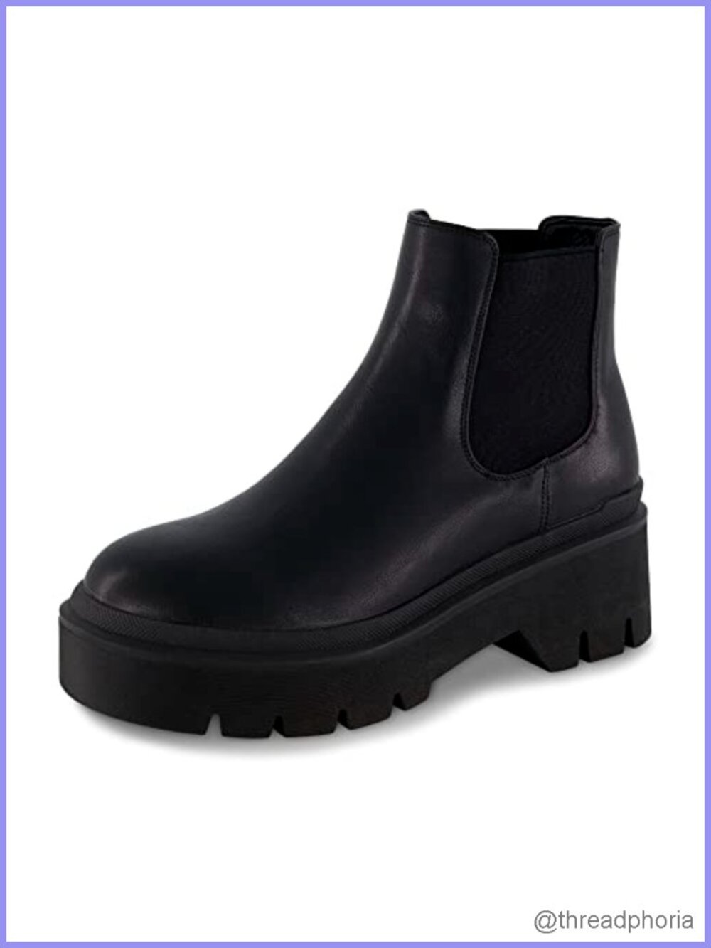Vegan Leather Slip On Chelsea Ankle Boots Memory Foam